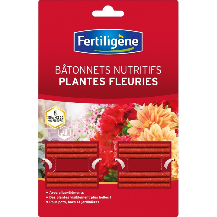 Fertiligène - Batonnets Nutritifs Plantes Fleuries - 40 Batonnets