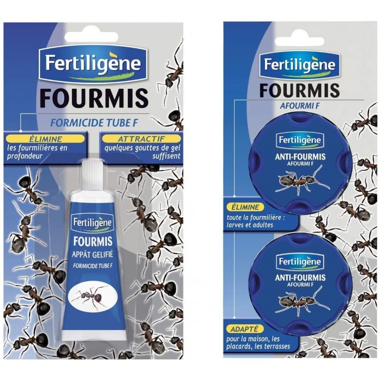 Fertiligène - Anti Fourmis (1 Tube Gel 30 GR + 2 boites Anti Fourmis)
