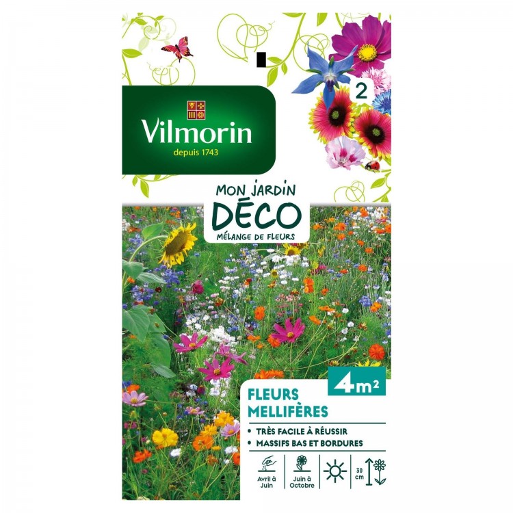 Vilmorin - Sachet graines Fleurs Mellifères en Mélange 4m2