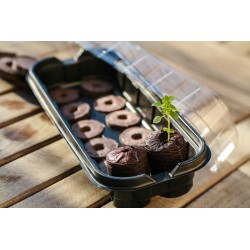 Vilmorin - Kit Mini-Serre Souple + 10 Pastilles De Fibre De Coco Tout