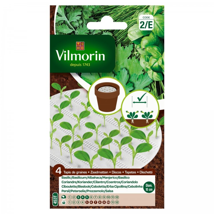 Vilmorin - Tapis de 4 Aromatiques, Vert