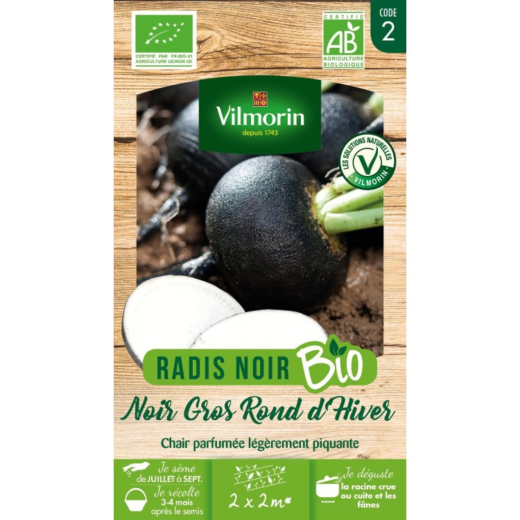 Vilmorin - Radis Noir Bio