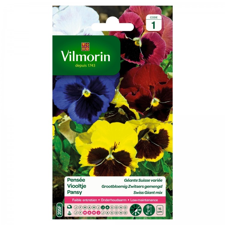 Vilmorin - Pensée Géante Multicolore