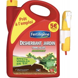 Fertiligène - Désherbants Cours, Allées, Terrasses, 5L
