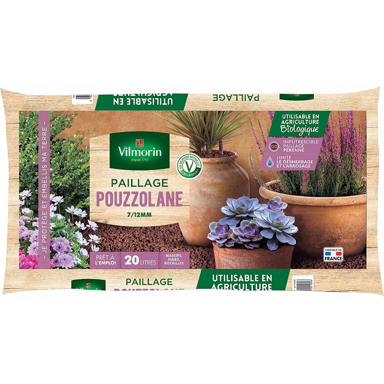 Vilmorin- paillage Pouzzolane 20L