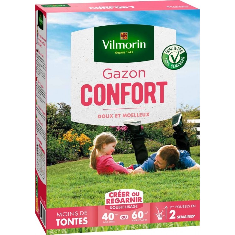 Vilmorin - Gazon confort Boite 1 kg