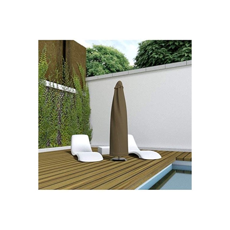 Nortène - parasol impermeable couleur marron clair 60x200cm