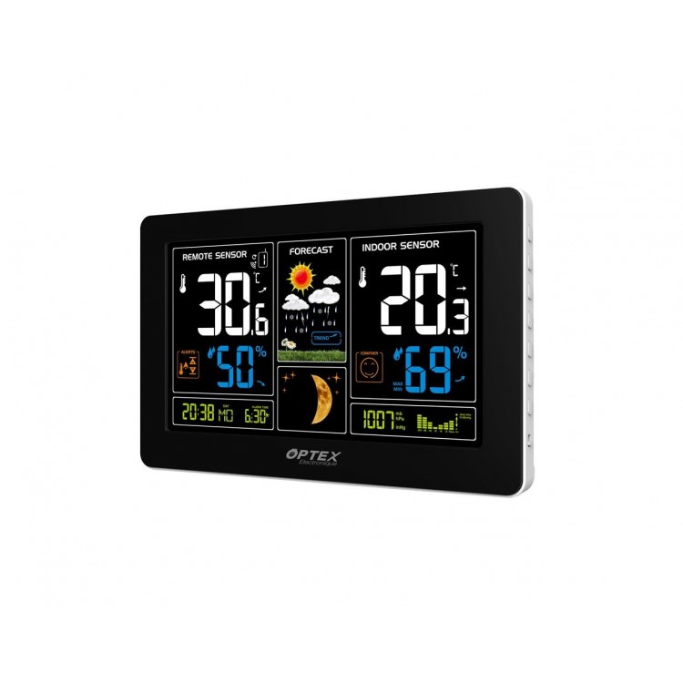 optex station meteo couleur avec chargeur usb (990043)