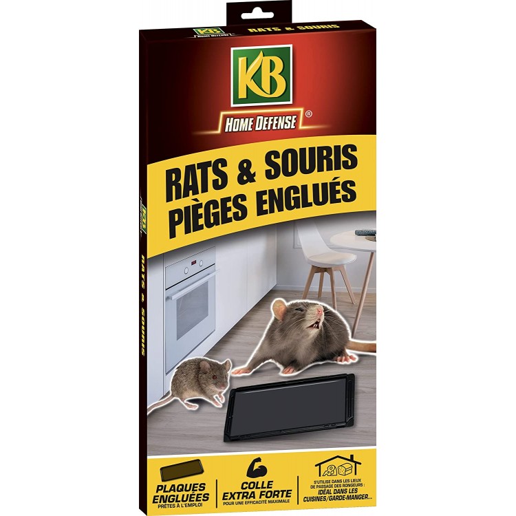 KB Home Défense - Piège à glu pour rats et souris