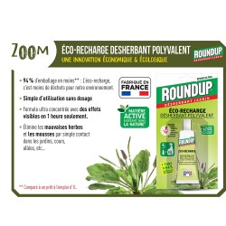 ROUNDUP Eco-recharge Désherbant Polyvalent 23 ml ( RDESECOT )