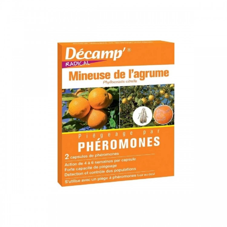 Décamp - Phéromone contre la mineuse des agrumes (2 capsules)