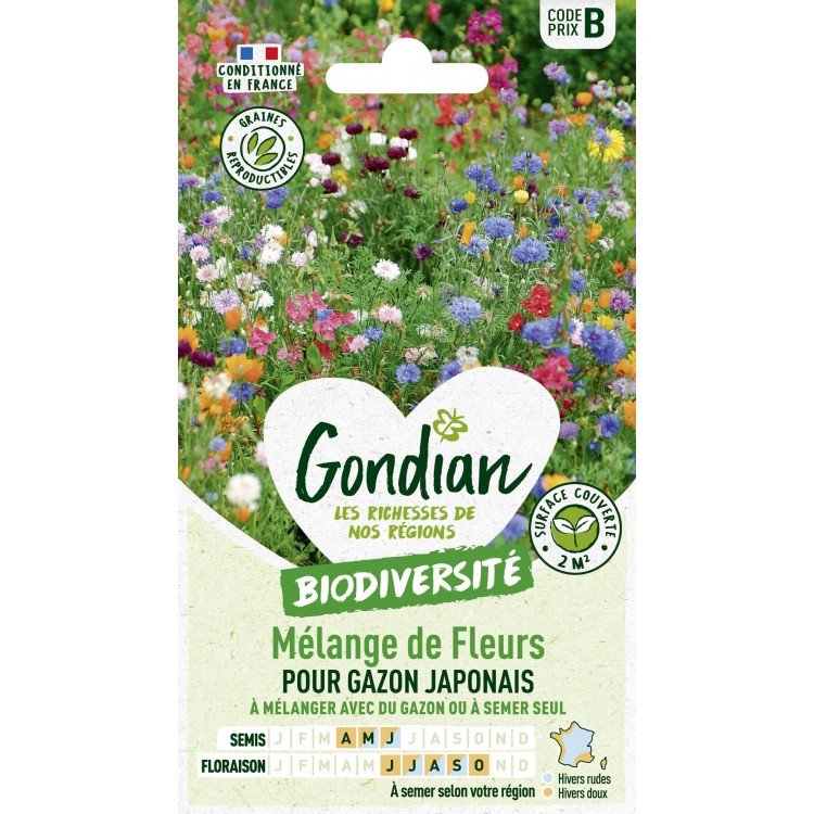 Gondian - Melange de fleurs pour gazon japonais