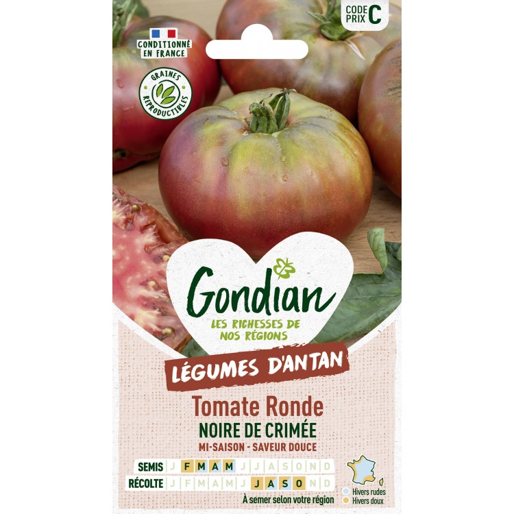 Gondian - Tomate ronde noire de crimé