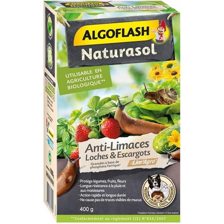 Algoflash ANTI LIMACES LOCHES ET ESCARGOTS 400 G