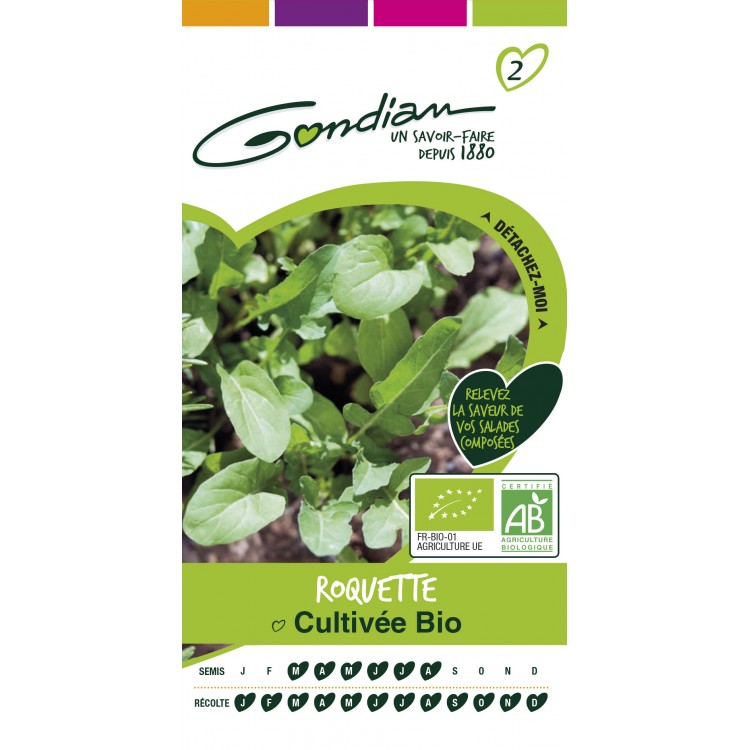 Gondian - roquette cultivée bio