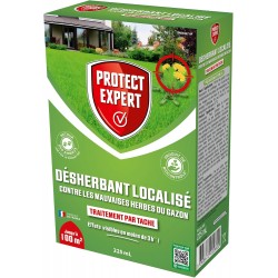 PROTECT EXPERT Désherbant Localisé Contre Les Mauvaises Herbes Du Gazon | 225 ml