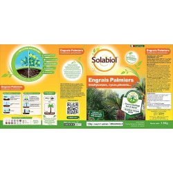 SOLABIOL Engrais palmiers et plantes méditerranéennes - 1,5 Kg - Utilisable en A