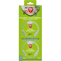 PROTECT EXPERT Boîtes Anti Fourmis & Fourmilières - Boîtes Appâts - 2x10g