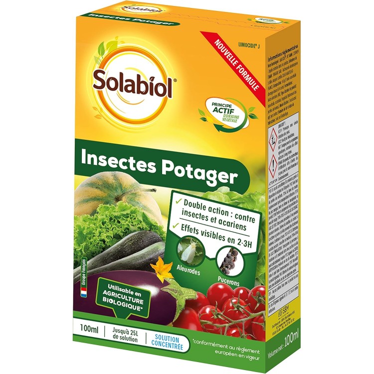 SOLABIOL Traitement Insectes Potager Aleurodes Pucerons | Etui 100 ML