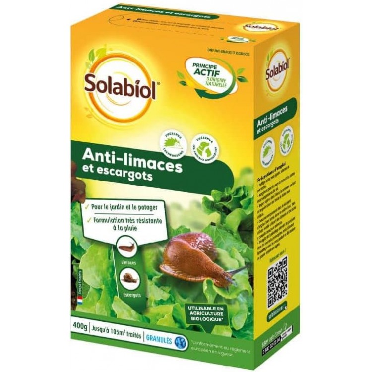 SOLABIOL Anti-limaces et escargots | Etui 400 G