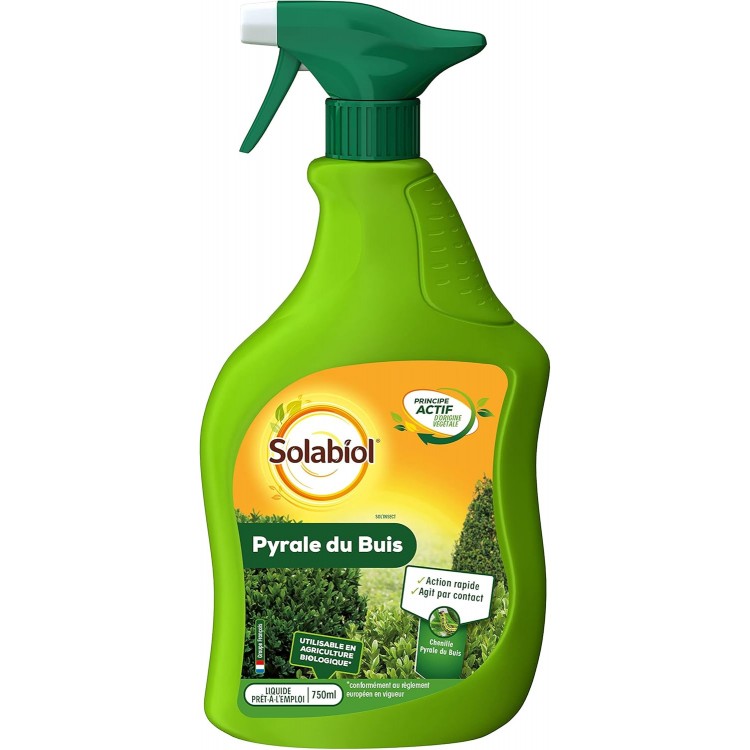 SOLABIOL Pyrale du buis | Solabiol | prêt-à-l 'emploi | Pulvérisateur 750 ml