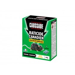 CAUSSADE Raticide canadien efficacité radicale 3 céréales 140 g.