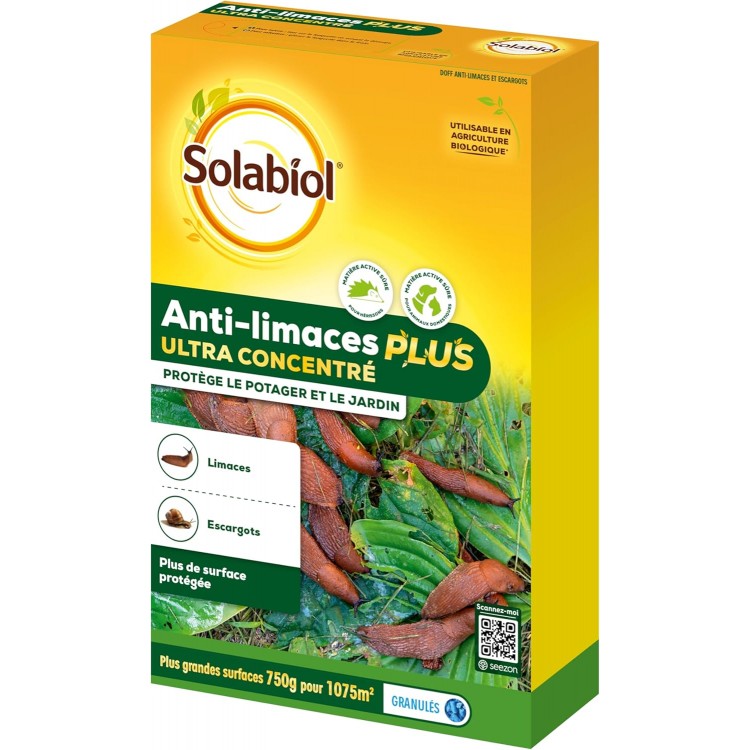 SOLABIOL Anti-Limaces & Escargots Solabiol - Protège le Potager et le Jardin - U