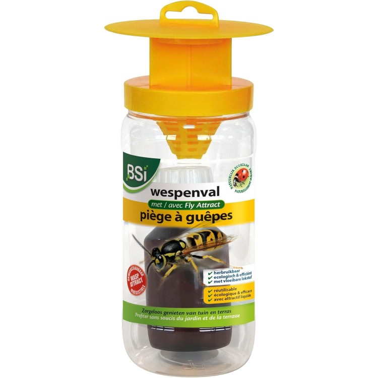 BSI - Piège A Guêpes - Attrape Et Digère des Centaines d'Insectes BSI - Piège A Guêpes - Attrape Et Digère des Centaines d'Insectes