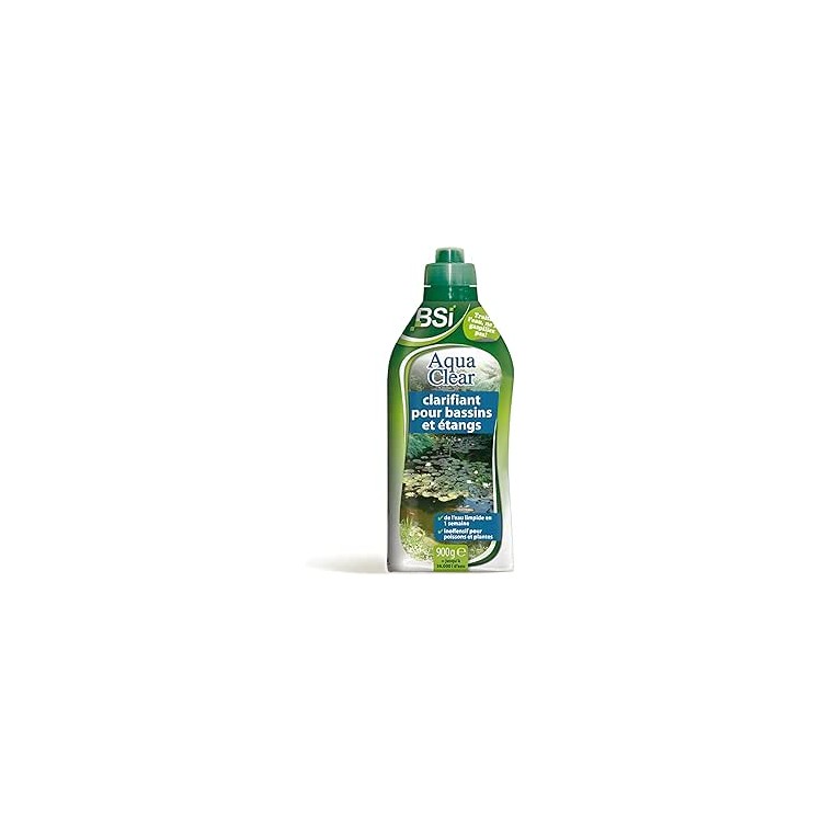 BSI - Aqua Clear - Clarifiant - Pour Bassins et Étangs - Retrouvez Une Eau Limpi BSI - Aqua Clear - Clarifiant - Pour Bassins et Étangs - Retrouvez Une Eau Limpi