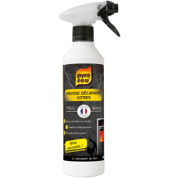 Pyrofeu – Mousse Décapante pour Vitres d’Inserts, Cheminées et Poêles- Principe