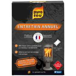 Pyrofeu - Poudre de ramonage annuel Pyrofeu 3 x 250 gr