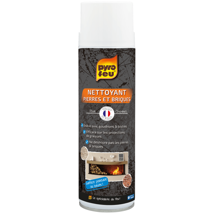 Nettoyant pierre et briques de cheminée en aérosol de 500 ml
