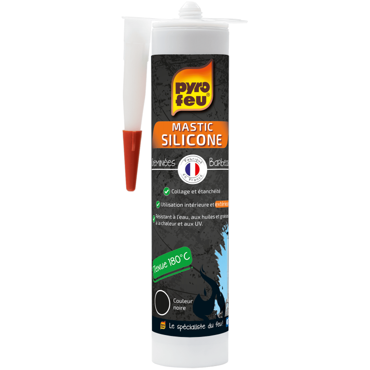 Mastic silicone cartouche 310 ml PYROFEU