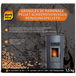 Pyrofeu - Granulés de Ramonage - 1,5kg - Entretien des Poêles, Inserts et Chaudi