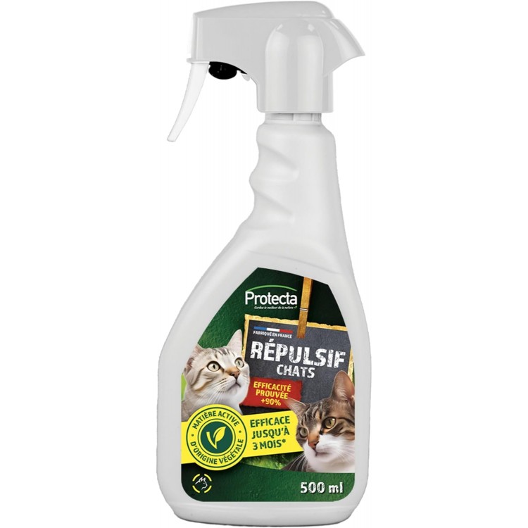 PROTECTA Répulsif Chats Spray Intérieur et Extérieur - 500 ml